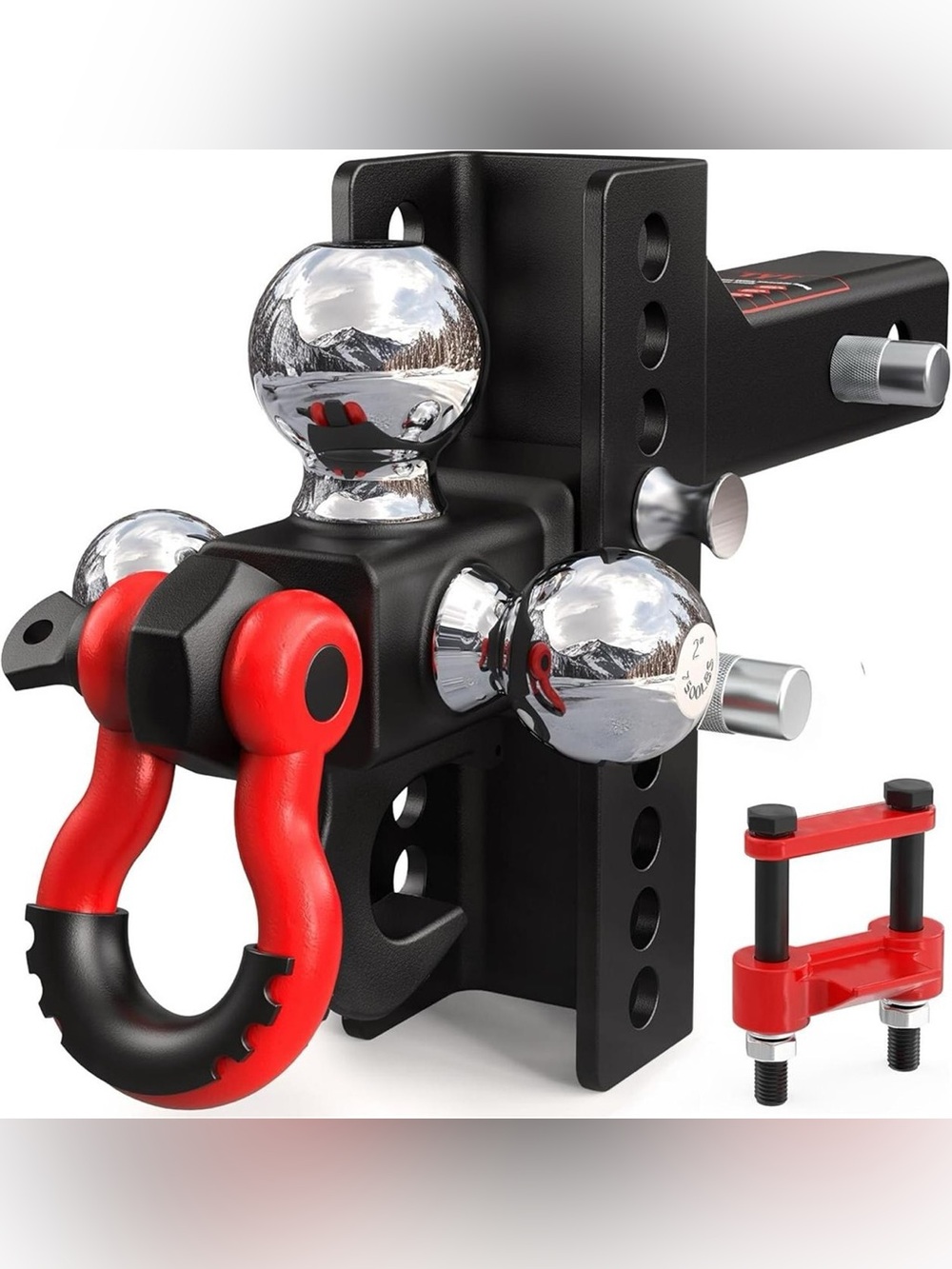 NEW-TYT Adjustable Tri-Ball Trailer Hitch